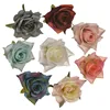 wholesale new arrival colorful silk large rose artificial flower heads wholesale