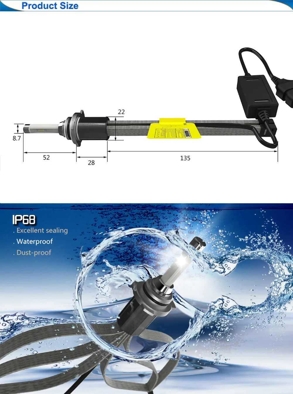 2016 New Products Good Lighting Pattern R4 Led Headlight for car