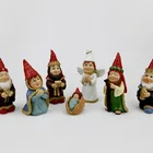 Factory OEM Design Resin Gnome Figurines Nativity Set