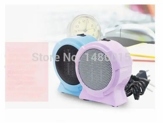 Mini Portable Personal Ceramic Space Fan Heater Electric 220V200W Winter Warmer Fan Orange Grey Pink Color