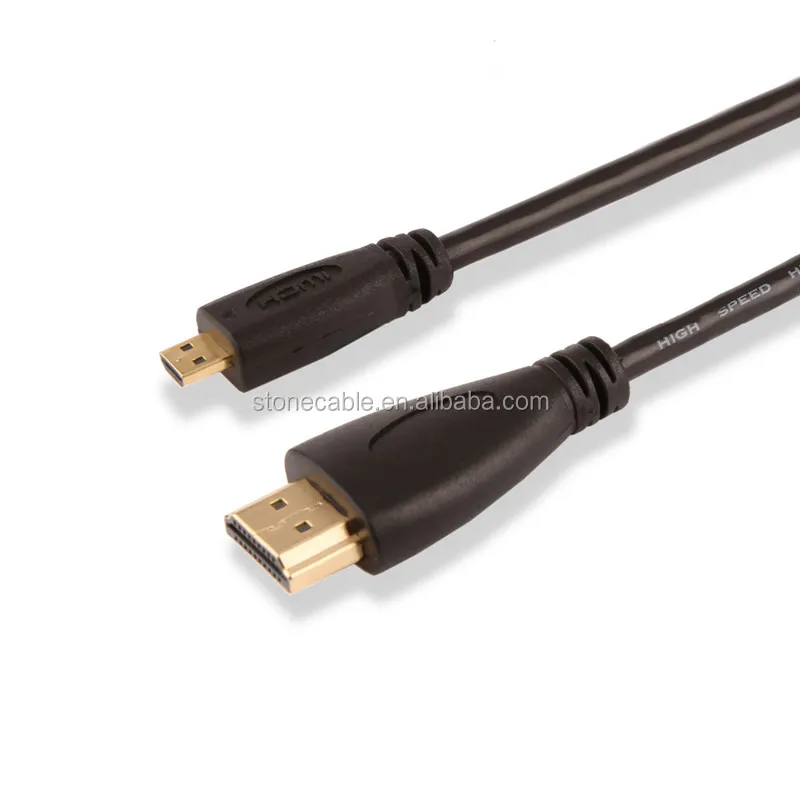 1080p HDMI V1.4 Male to Micro HDMI Male Connection Cable - Black 3M - ANKUX.COM
