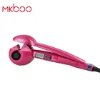 Hot selling wireless magic hair curler no heat with LCD temperature display