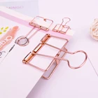 Best Quality 51MM Rose Gold Craft Metal Hanging Book Binder Clip
