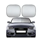 2pcs Pack Customized logo Front Side Window Square Car Sunshade
