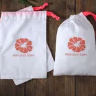 Cotton small bag, gift collection rope bundle pocket