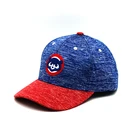 Spandex Branded Sports Headwear Baseball Caps With PVC Logo