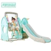 Indoor small plastic kids slide baby slide with swing plastic slide