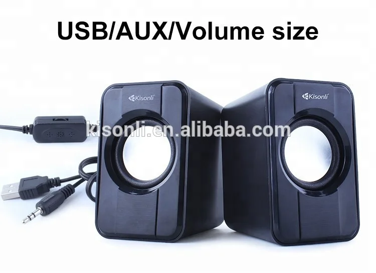 Two-way Computer/Laptop/Desktop Portable Mini Wired USB 2.0 Sound Speaker with 3.5mm Interface - ANKUX.COM
