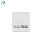 Factory custom fold side polyester damask woven white label clothing for underwear socks