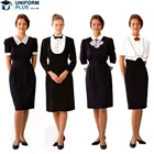 New style fashionable design elegant hotel uniform for reception wait staff