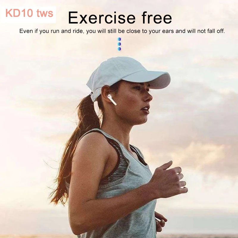 trending product 2019 earphone headphone wireless wireless headphone earphones KD10 tws i88 tws - ANKUX.COM