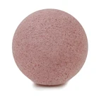 Customized package round shape deep cleaning konjac sponge facial