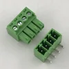 3.81MM Pitch PCB terminal block male and female pluggable type XK15EDGK-3.81MM 15EDGR-3.81 right angle pin