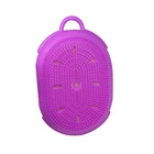 Ultra Soft Silicone Bay Bath Scrubber Sponge Anti-bacterial Body Shower Massager Silicone Baby Bath Brush