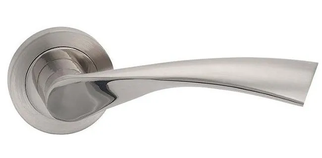 Door lock manufacturer supply stainless steel solid level door handle on rosette