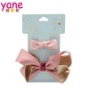 Wholesale small bow tie polyester ribbon bow clip beautiful hair barrette