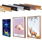 DIY family photo frame aluminum material wall mounted square picture frame