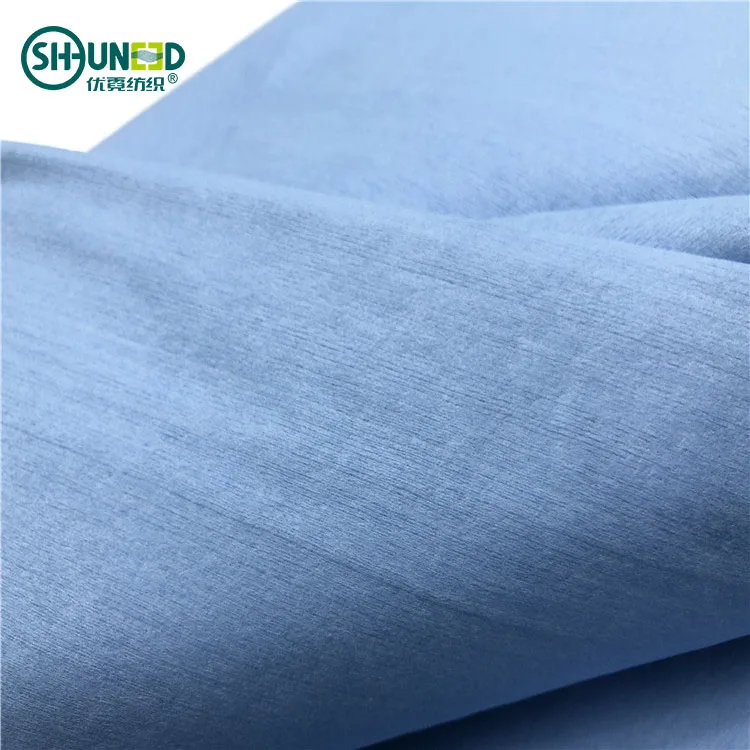 Anti- alcohol and Water repellent WoodPulp /Polyester Spunlace nonwoven fabric roll for protecting cloth