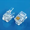 XL-102 RJ11 4P4C connector plug for telephone cable 4p4c Modular Plug 4Pin 1000PCS/Bag