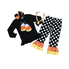 bulk wholesale kids boutique clothing girls cotton halloween outfit set