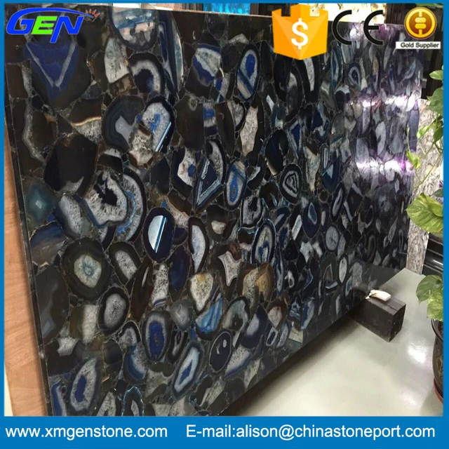 chinese blue agate slab