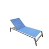 High quality sunbed outdoor Garden aluminum chaise waterproof beach towel lounge chair Modern Leisure durable sling sun lounge
