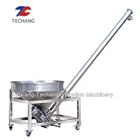 Ss304 hopper tubular screw conveyor feeder machine