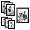 8x10 Wholesale Black MDF Wood Photo Picture frame,Wall hanging picture frames