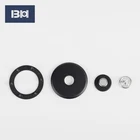 Custom wholesale fashion ring prong pearl four parts press metal snap button