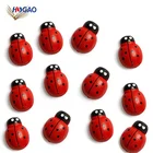 China cheap OEM handmade resin Ladybug creative custom printed fridge magnet epoxy