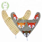 Dribble On Bandana Style Design Printed 100% Cotton Swish Drool Teething Towel Infant Soft Baby Girl Bibs