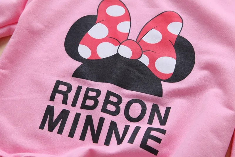 minnie kids clothes girls clothing sets baby girl cartoon t-shirt+ skirt 2pcs set ropa mujer ensemble fille meisjes kleding