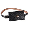 Hot Selling cheap New Fashion black woman belt bag leather