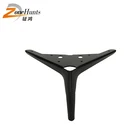 Customized iron material triangle angle chrome metal sofa legs commercial cast iron decorative metal furniture feet