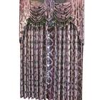 luxury 2019 American style curtain polyester flocking window valance curtain