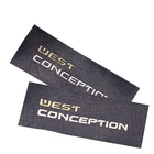 Custom cheap brand name logo garment damask main woven labels