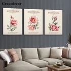 Original Design Wall Art Craft Decor Home Decoration Red Flower 3D Wall Decor