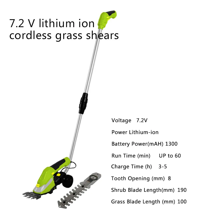 2v cordless shrub and grass shear handheld cordless grass shears