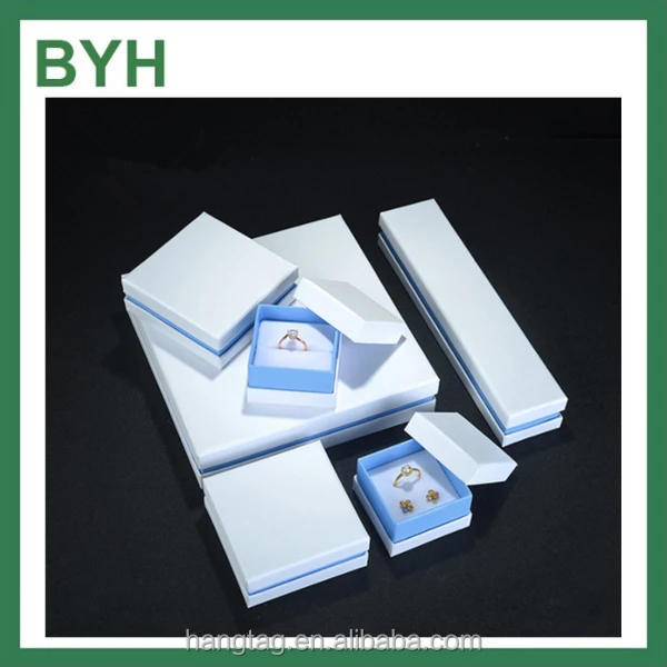 fancy luxury paper rigid cardboard gift set jewelry packaging