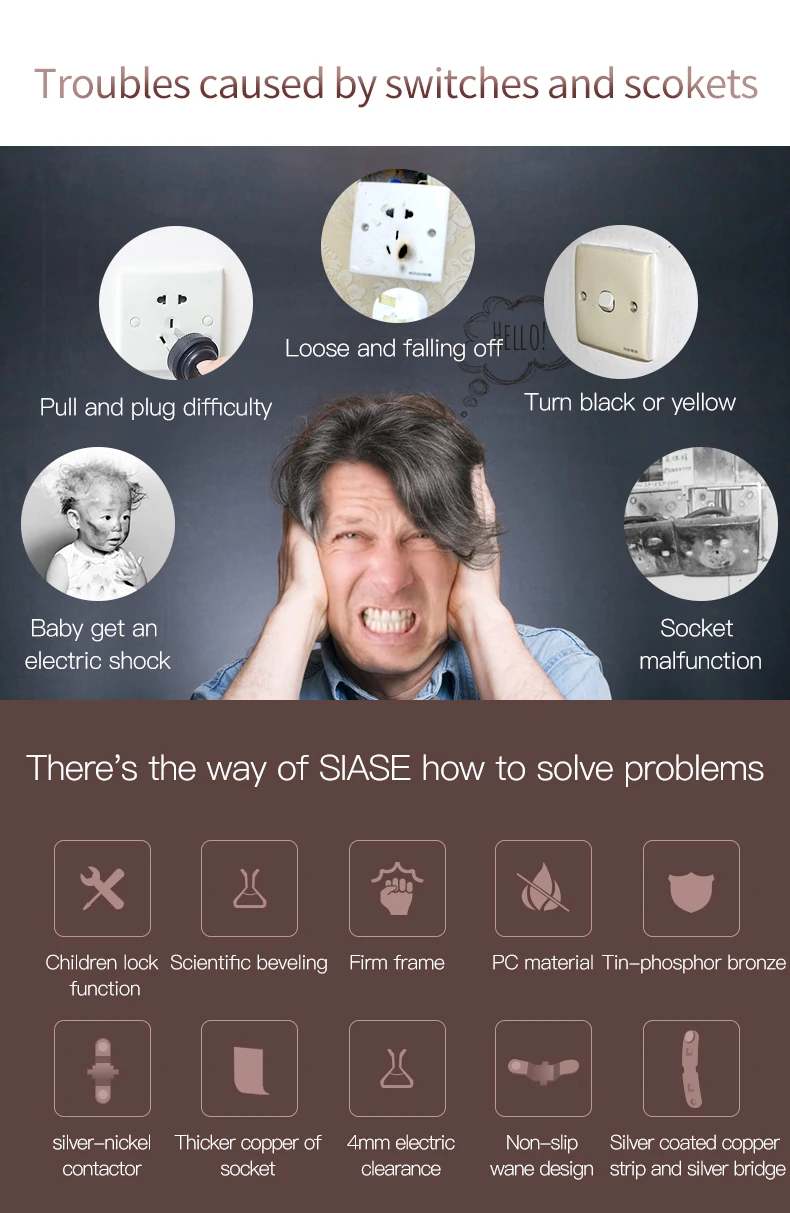 High Quality 600W 1 Gang Dimmer Switch for Fan Speed Controller