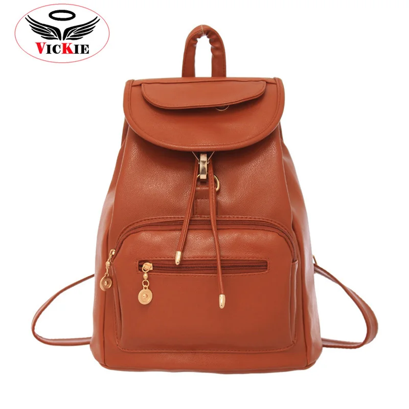 Women PU Leather Backpacks Korean Style Backpacks Casual Vintage Bag College Backpack Fashion Travel Lady Bag Mochila Marca BD20
