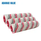 House painting roller,acrylic paint roller,Brush roller of acrylic white with red and grey stripe 21307