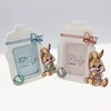Italian Pink Lovely Bunny Photo Frame Baby Shower Party Favors Gifts