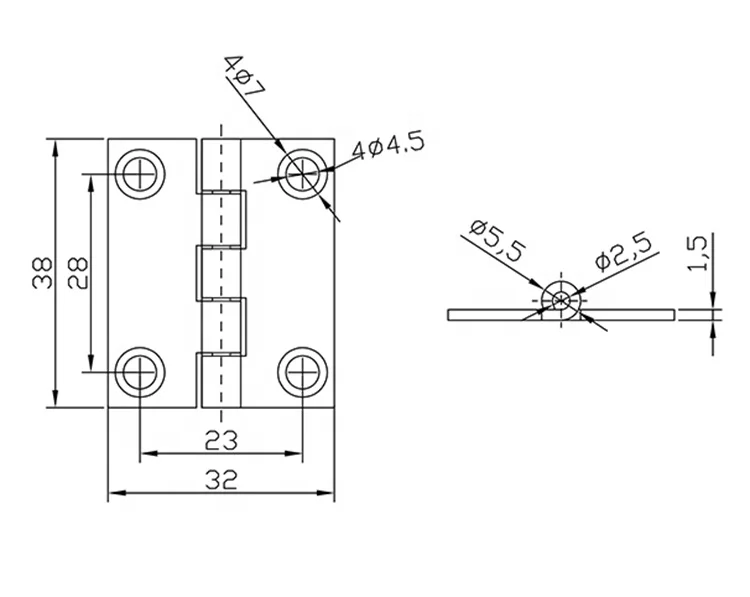 cover hinge