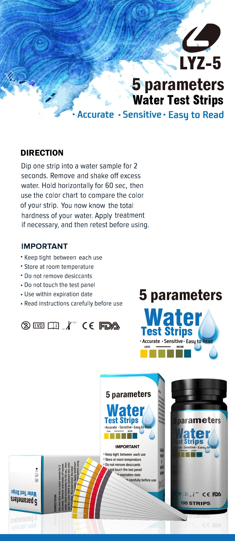 water test strips