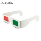Paper red green anaglyph 3d glasses with customized printing