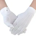 Masonic Gloves Embroidered traffic police gloves white nylon parade gloves