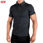 New Style High Quality Short Sleeve Side Split Soft Touch Mens Custom Polo T Shirt