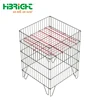 Foldable square wire supermarket display promotion basket cages