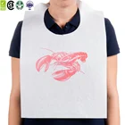 Best seller One time use disposable kitchen LDPE plastic restaurant pe adult bib